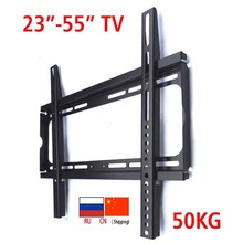 (Free ship) PTB-6044F 50kg vesa 400x400 Universal metal Fix TV WALL Mount for tv 23"-55" 50" Flat Panel LCD LED TV lif mechanism