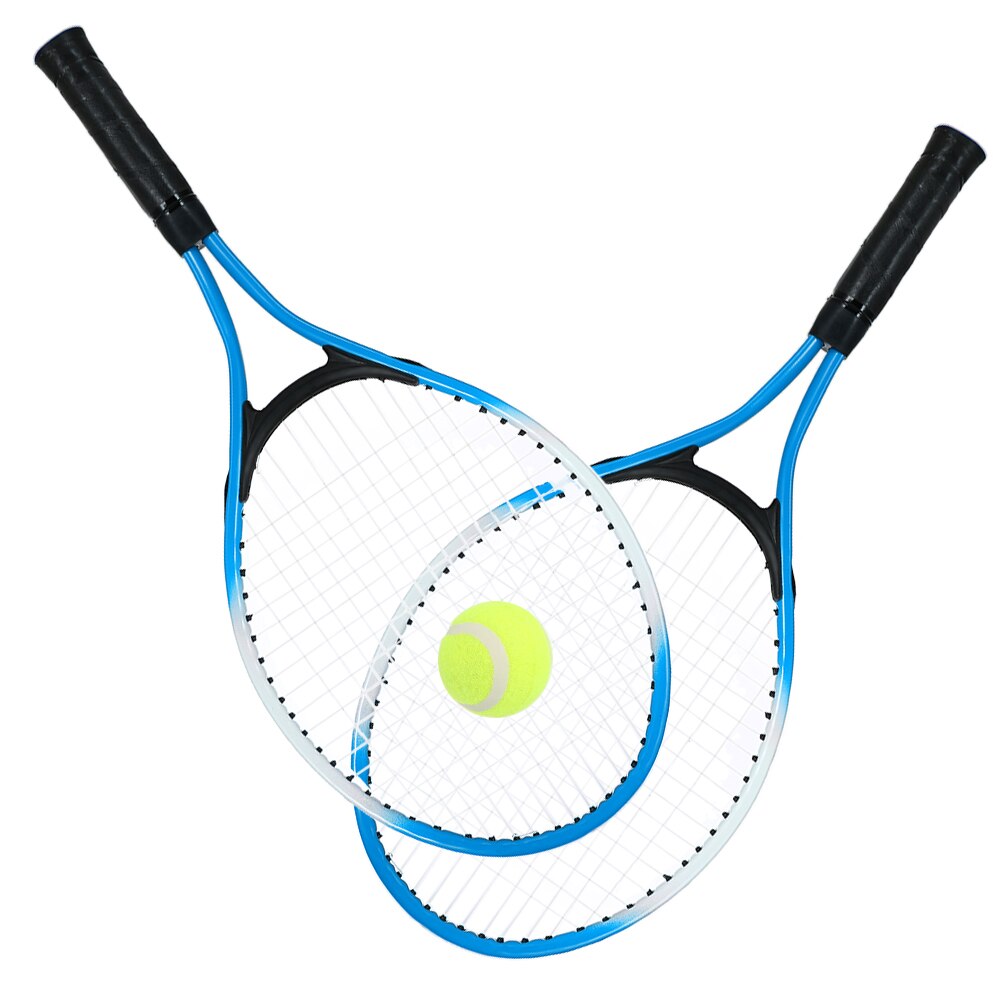 Kidstennis Racket Set String 2Pcs Tennisrackets Met 1 Tennisbal En Cover Bag Teenagertennis Training 3 Kleuren