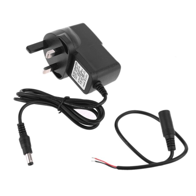5.5 x 2.1mm ac-konverteradapter  dc 3v 1.5a strømforsyning d aa batterieliminator 746d