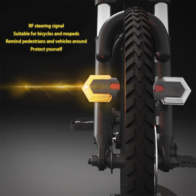 1 Set Smart Afstandsbediening Bike Richtingaanwijzers Voor-en Achterlicht Fiets Achterlicht Veiligheid Waarschuwingslampje Fietsen Accessoires