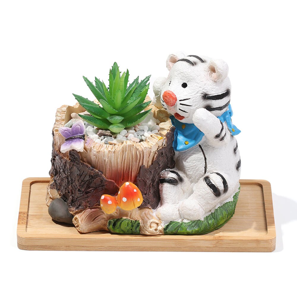 Simple Multi-style Planters Pot Bamboo Tray Stander Hexagon Rectangle Round Square Flowerpot Base Gardening Supplies Home Decor