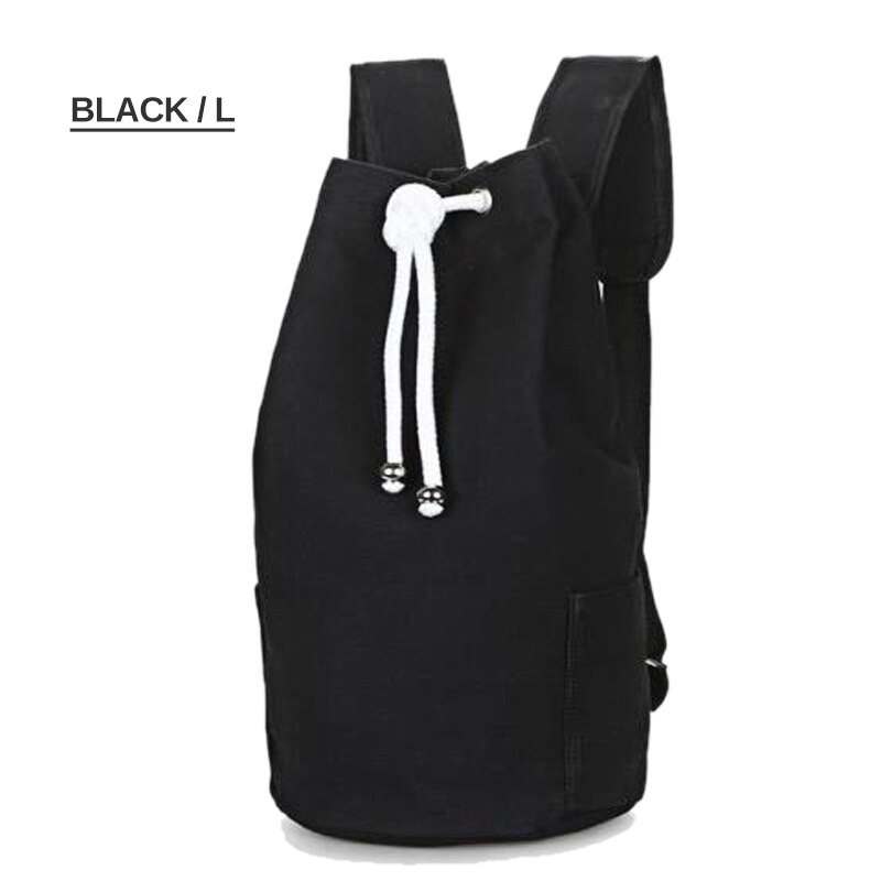 Herren Fitnessstudio tasche Rucksack eimer Sport Basketball tasche damen Fitnessstudio leinwand Rucksack: hell grau