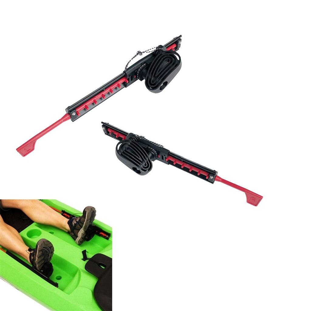 Pack 2 Durable Nylon Universal Canoe Boat Foot Brace Rudder Control Footrest Pegs Pedals