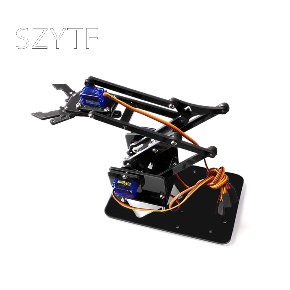 Diy robotmanipulator onderdelen voor uno leerpakketten acryl maker cultuurset enkele poot zonder servo