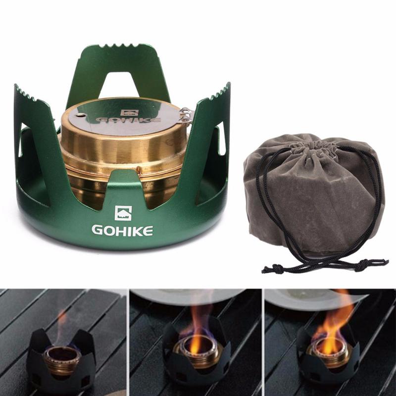Ultra-licht Camping Herde Geist Brennkammer Alkohol Herde Picknick Herde Camping Ofen Camping Tragbare Falten Picknick BBQ