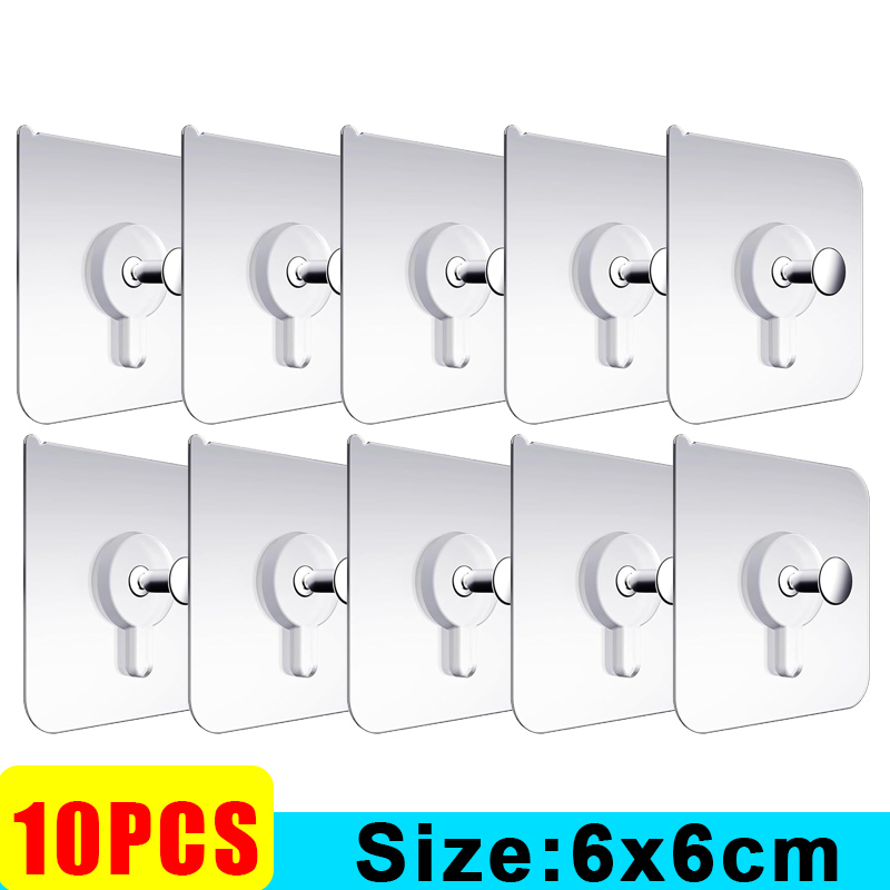 Ganchos adhesivos fuertes, soporte para marco de fotos, póster, reloj, sin ganchos de perforación, hogar, cocina, baño, colgador impermeable, ganchos de tornillo: Bronce