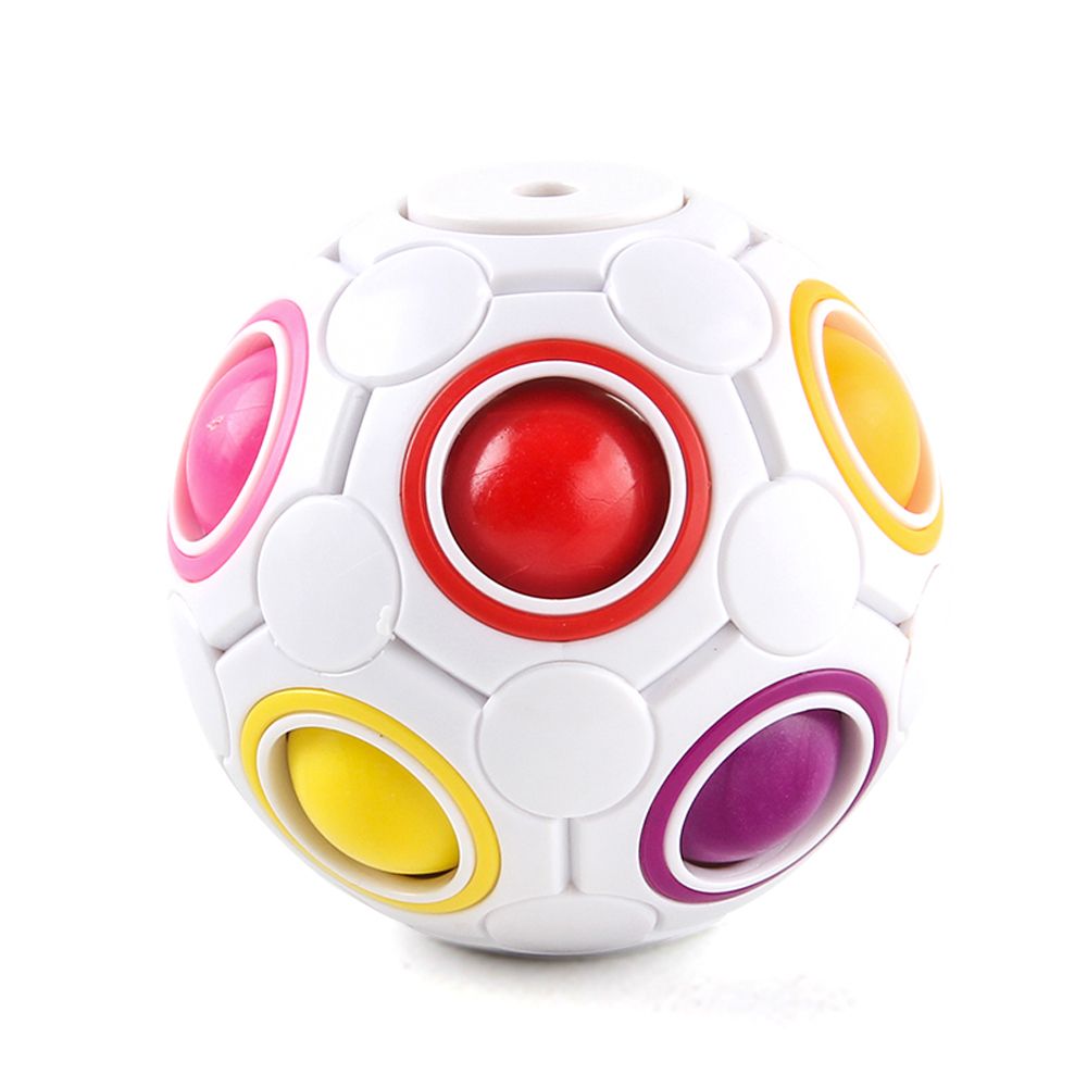 Antistress Stress Relief Cube Rainbow Ball Puzzles Football Cube Funny Hand Game Brain Teaser Educational Fidget Toys For Kids