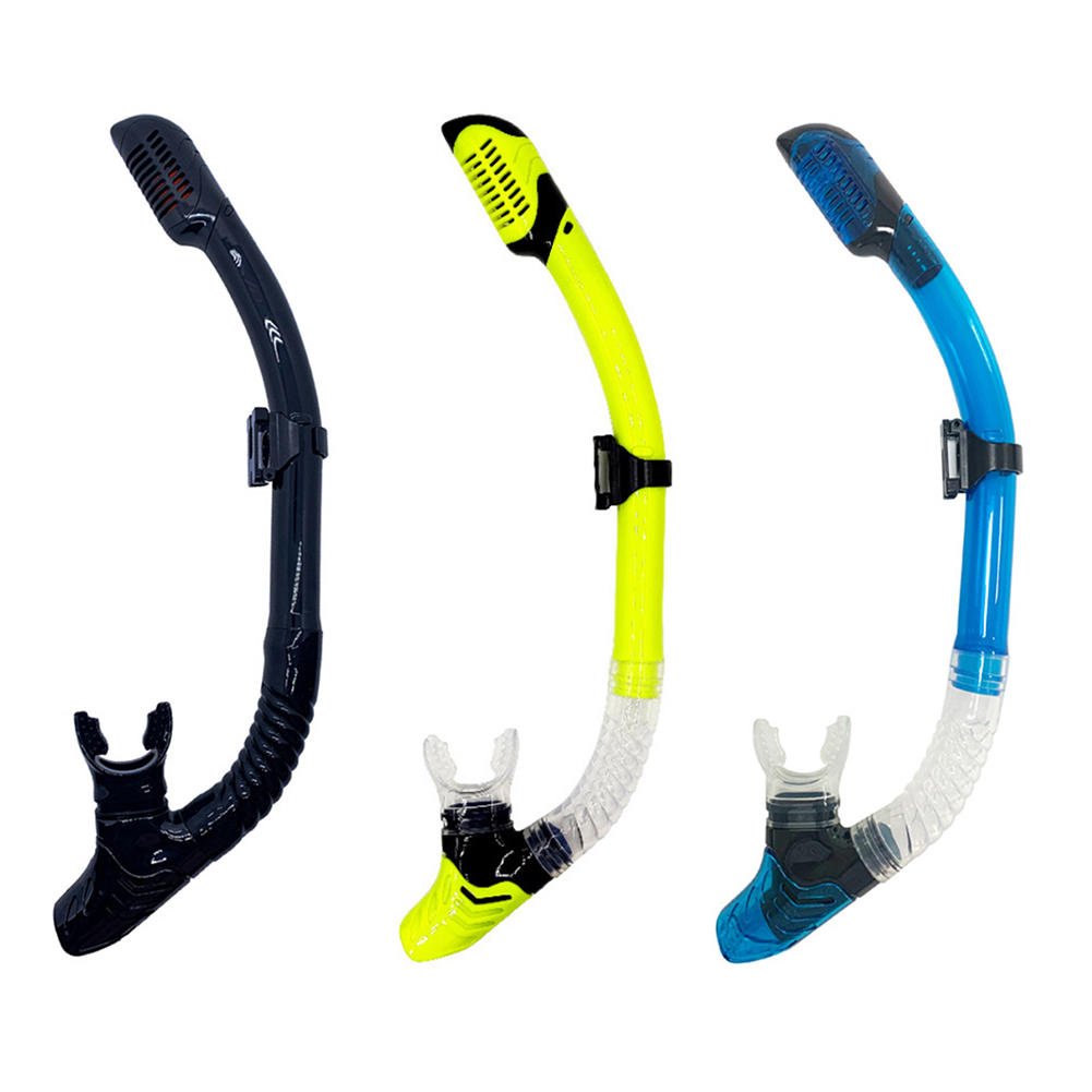 Diving Snorkel Snorkeling Gear Dry Snorkel Underwater Breathing Tube Silicone Swimming Diving Snorkel Dry Breathing Tube