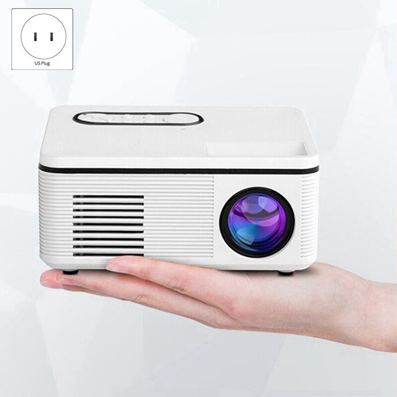 S361 Portable Mini LED 320X240 Pixels 600 Lumens Projector Home Media Player Built-In Speaker