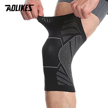 AOLIKES-Protector de tobillo elástico para deporte, transpirable, vendaje ajustable, almohadilla de protección para el tobillo, Fitness