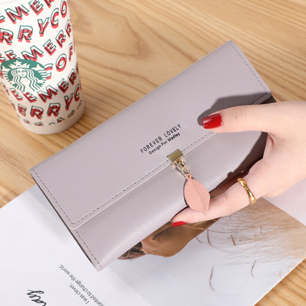 Korean Style Ladies Long Wallet Cute Wallet Women's Coin Purse Card Bag PU Wallet Clutch Student Tassel Cartoon