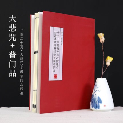 Hard Pen Copybook Small Regular Script Calligraphy Copybook Adults Chinese Buddhist Scripture Heart Sutra Calligraphy Copybooks: D