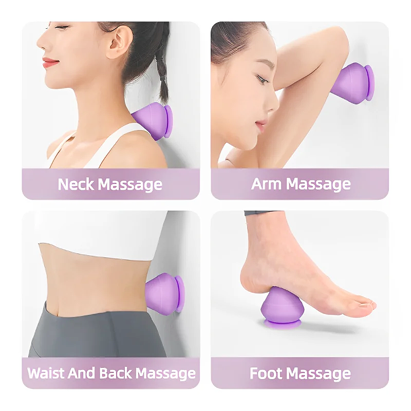 Adsorptionstyp fasciaboll massagekon plantar ländrygg axel och nacke helkroppsmeridianpunkter silikon fasciaboll