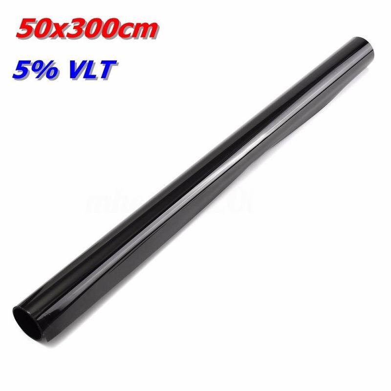 50*100cm mörk svart bilruta tonfilm glas bil solskyddsfilm
