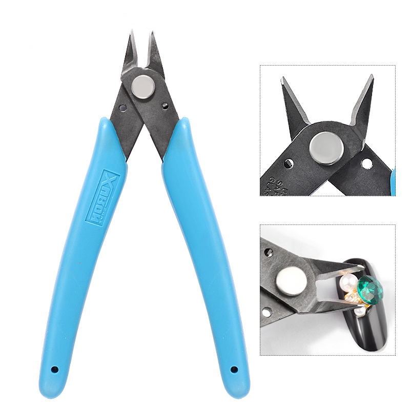 1 Set Diagonal Pliers Multi Functional Tools Electrical Wire Cable Cutters Cutting Side Snips Flush Stainless Steel Nipper Hand