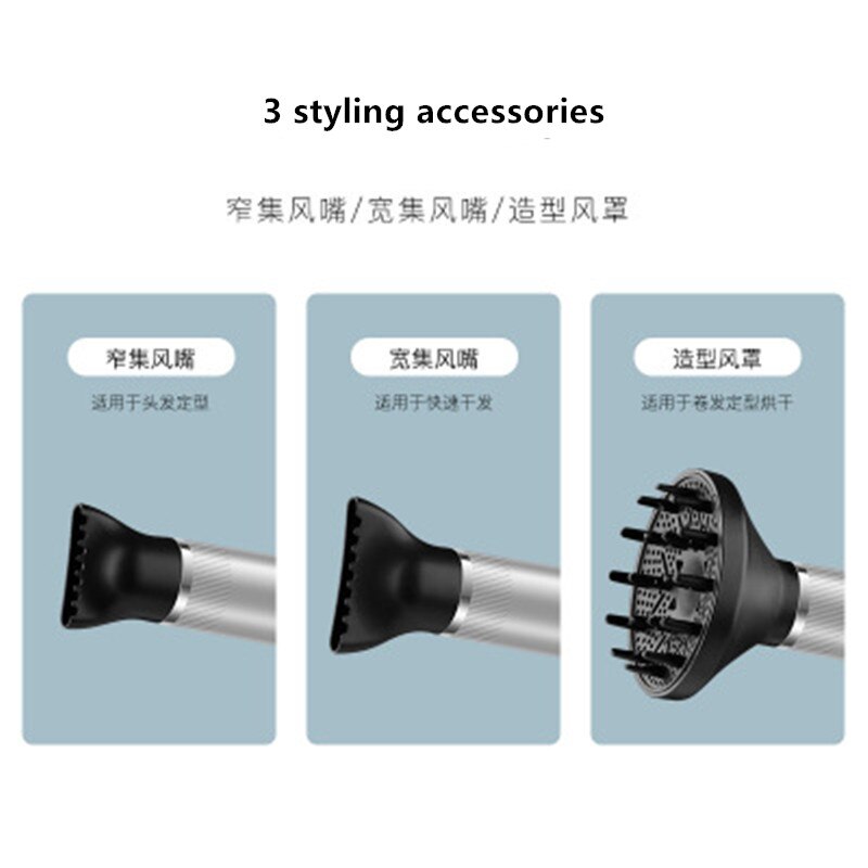 Professionele Haardrogers Licht Weighte Föhn Salon Droger & Cold Wind Negatieve Ionische Haar Stijl Tool