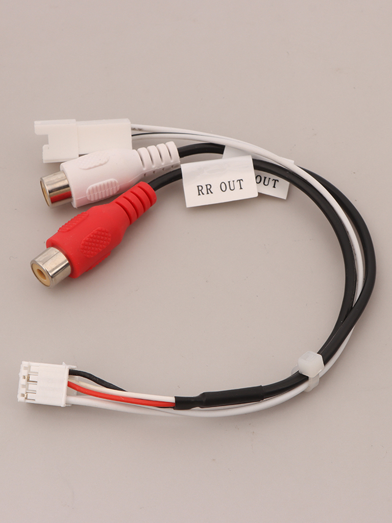 8P RCA RR RL Audio Output Male\Female Plug Cable Android Car Radio Multimedia Universal TS10 TS18 8581 FYT7862S FYT9863