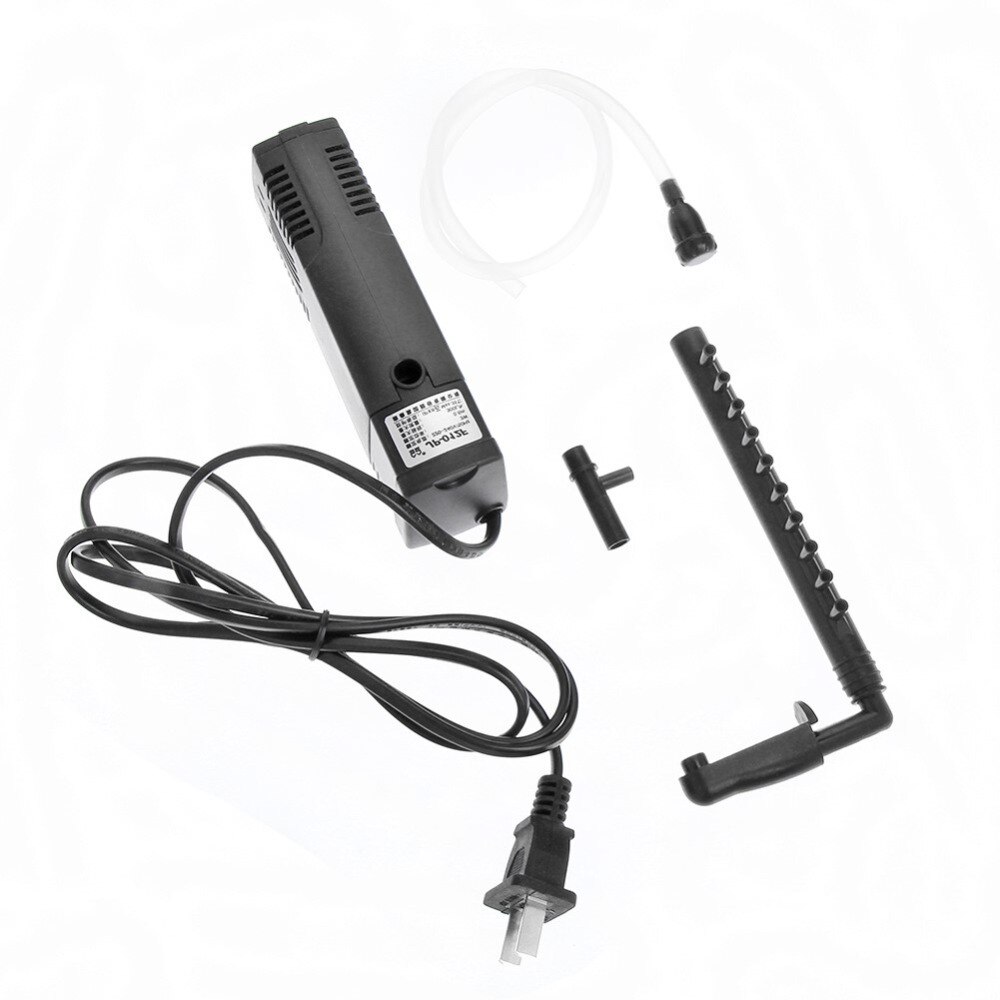 Aquariumfilter voor aquarium, zuurstof toevoegen, dompelpomp, 3w sproeifilterfunctie en zuurstoffunctie