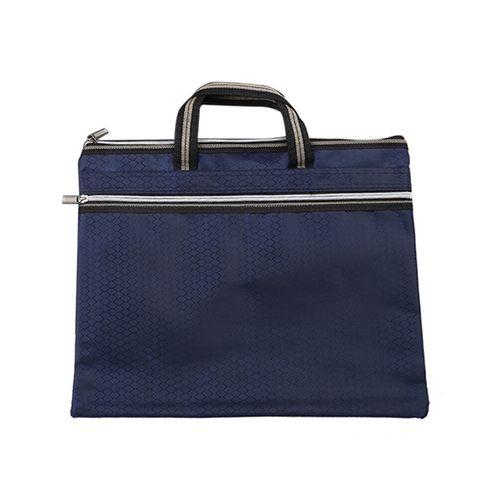 Portable Document Bag Oxford Cloth Waterproof Briefcase Conference Paper Bag Business Double-layer Briefcases: A2