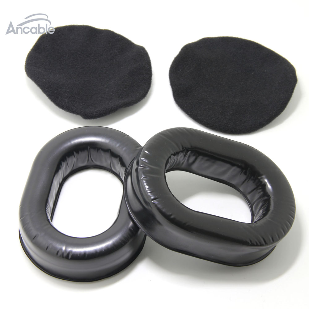 Comfort Gel Undercut Ear Seals for David Clark Kore Avcomm Pilot-USA ASA Flightcom Aviation Headsets with Ear Seal Covers