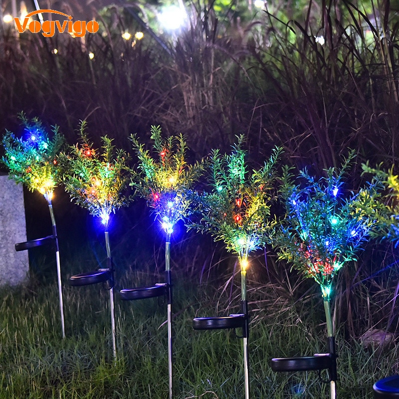 Sollys simulering jul 3 lys 15 led farge juledekorasjon hage landskap bakken plen lys hage dekorasjon