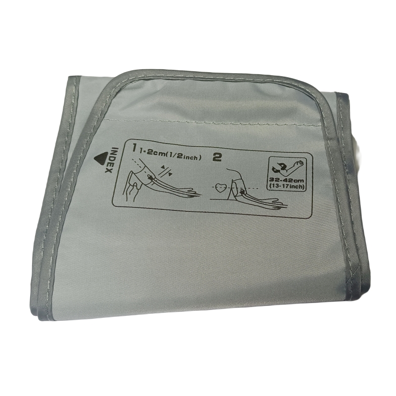 Adjustable Adult Arm Digital Monitor Cuff Single Tube Tonometer Cuff With Connector Sphygmomanometer BP Meter 22-32CM/32-42CM: Transparent