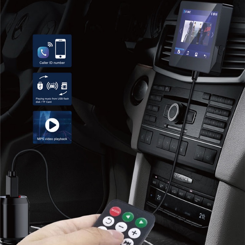 Reproductor multimedia MP5 con Bluetooth para coche, transmisor FM, compatible con disco TF U, reproductor de música con control remoto, 5,0