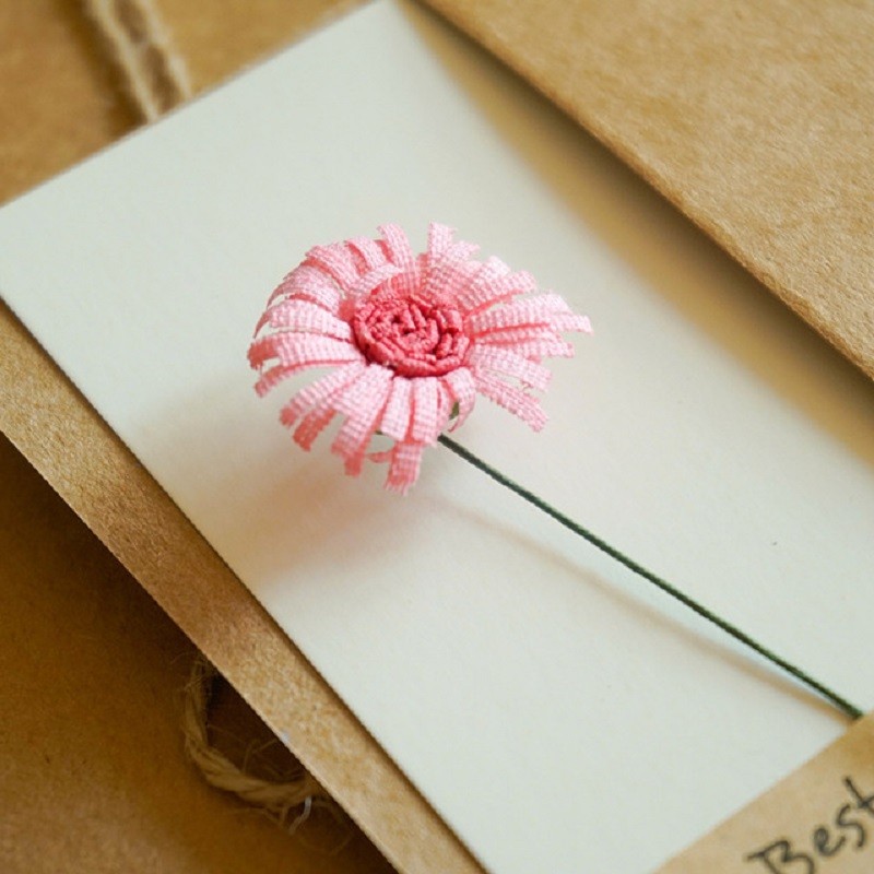 1Pack 17*12cm Kraft leer getrocknete blumen Geburtstag Karte für Weihnachten hochzeit einladung karte grußkarten mit sonnenblume Rose