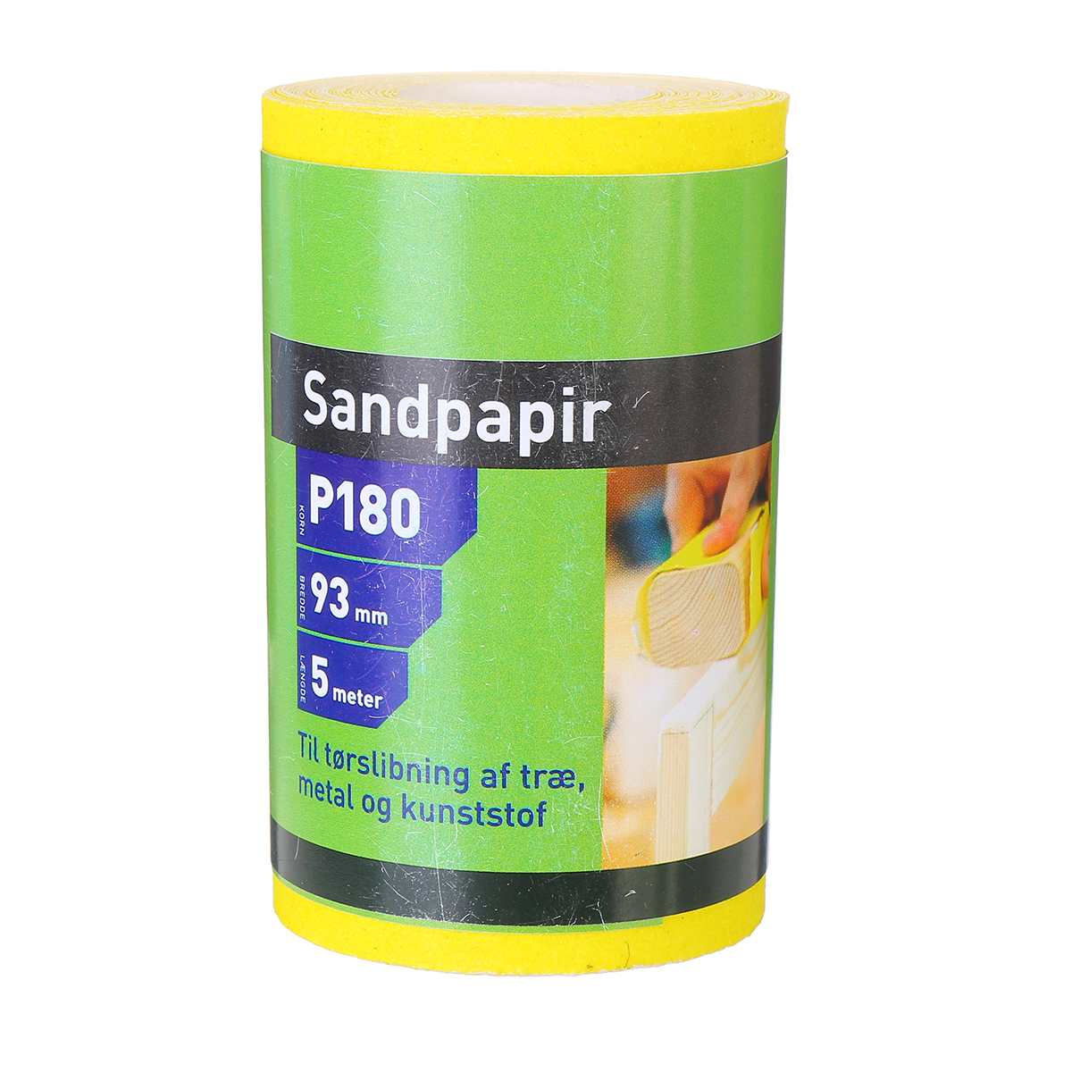 5m Aluminium Oxide Sandpaper Sanding Roll 40 60 80 120 180 Grit Sand Paper Roll Woodwork Metalwork Abrasive Tool: 180