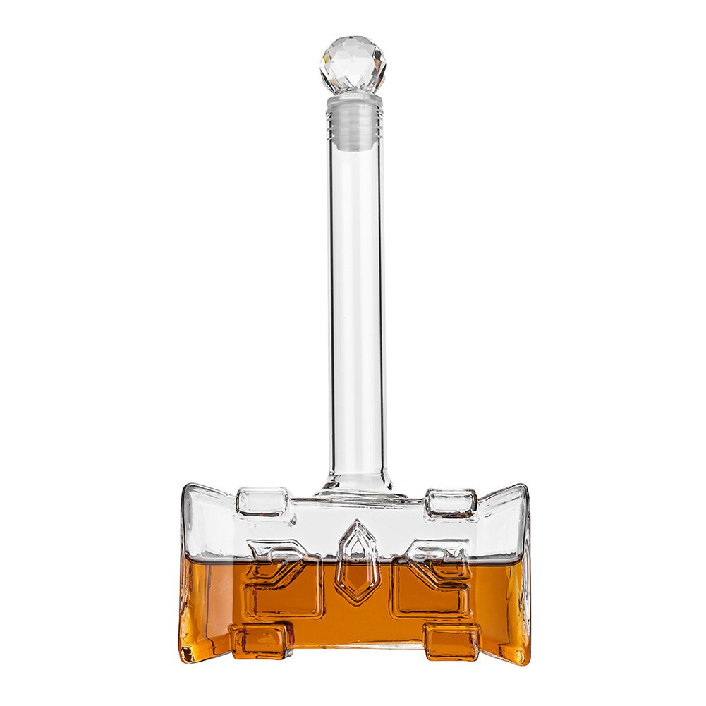 400ml Portable Wine Decanter Red Wine Pourer Aerator Hammer-shaped Family Party Champagne Glasses Decanter Bottle