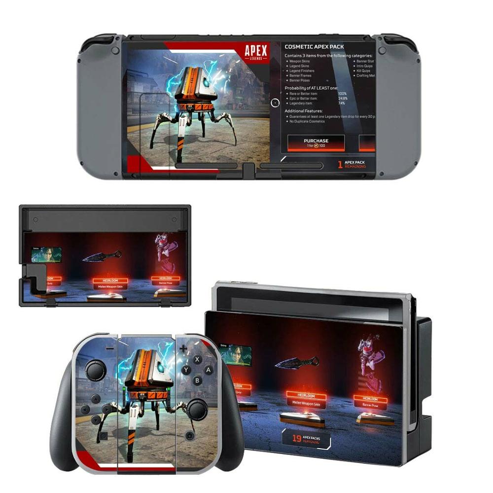 APEX Legends Nintendoswitch Haut Nintend Schalter Aufkleber Aufkleber für Nintendo Schalter Konsole Freude-con Controller Dock Haut Aufkleber: YSNS1883