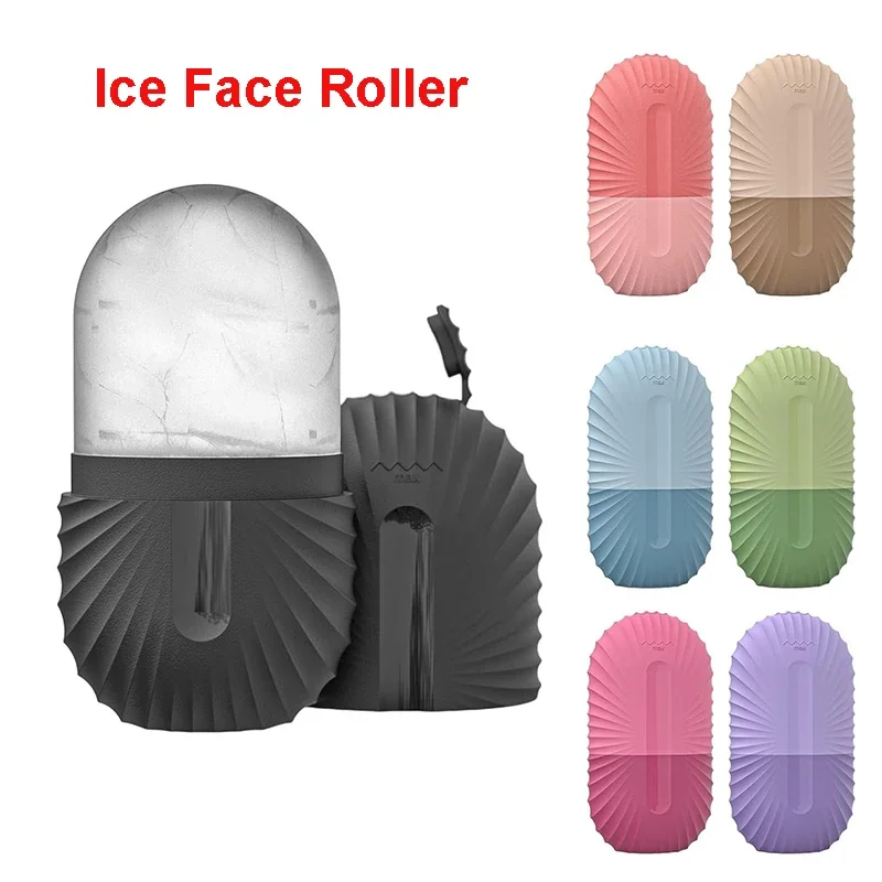 Ice Face Roller Ice Cube Beauty Massage Siliconen ijsvorm voor oogwallen Ice Facial Roller Krimpporiën