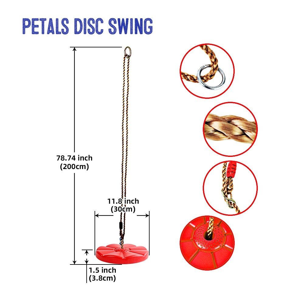 Opknoping Plaat Schijf Bloemblaadjes Schommel Speelgoed Voor Kid Outdoor Indoor Speeltuin Plezier. Giftable Aanwezig Om Kinderen 3-8 Jaar Oud