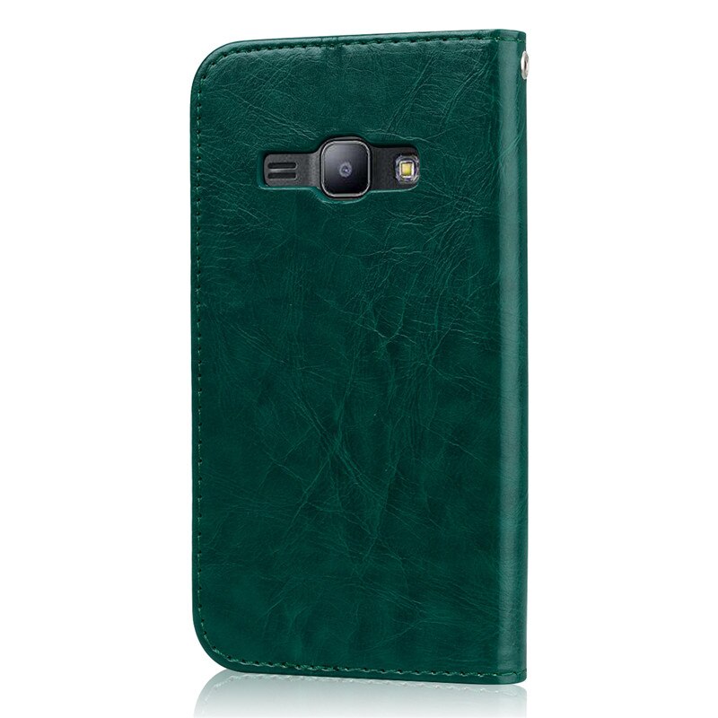 Skórzane etui z klapką robić Samsung galaktyka J1 2016 przypadku J120 SM-J120F/ds etui z klapką robić Samsung J1 6 2016 J120F etui na telefony Coque Funda