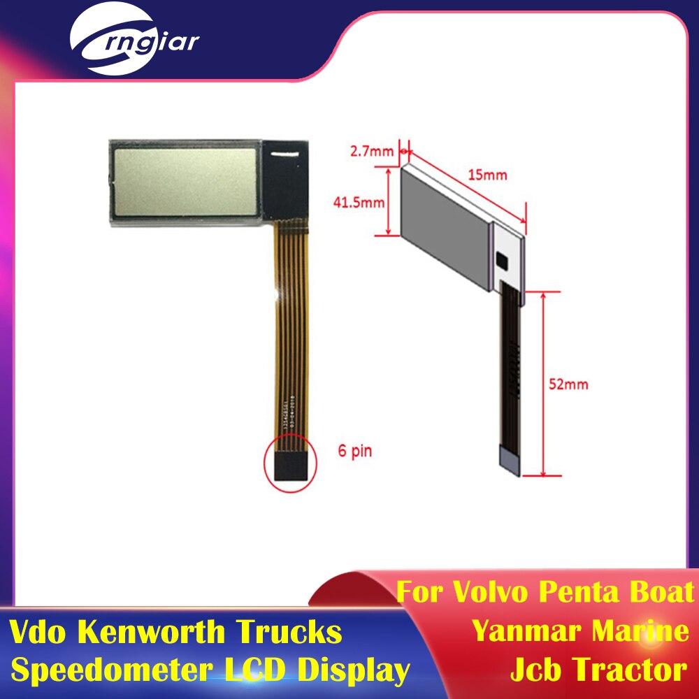 Speedometer Tachometer LCD display for vdo Kenworth trucks VDO cockpit vision Jcb tractor Volvo penta boat Yanmar Marine