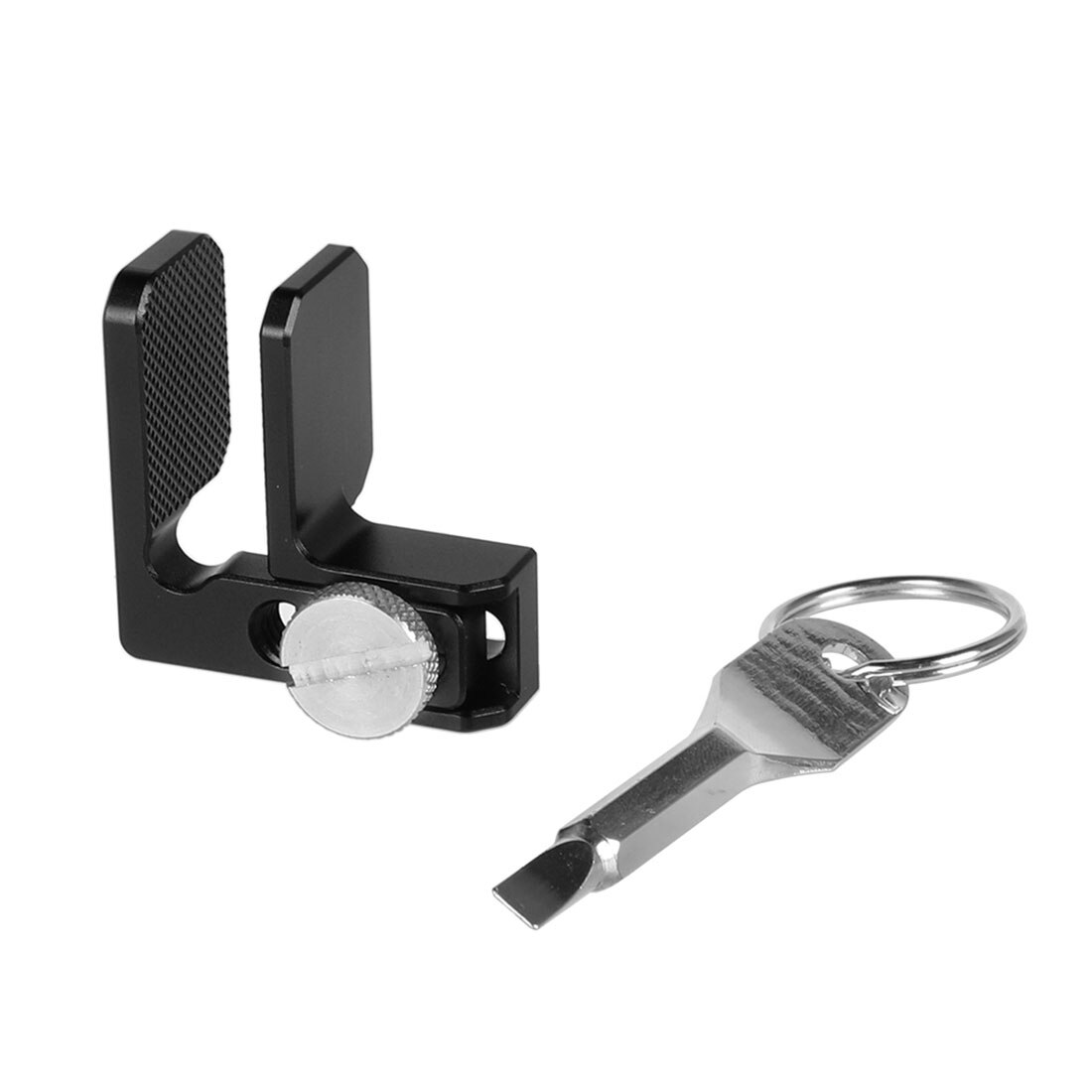 Carcasa de camara DSLR-Clip de bloqueo de Cable Protector de abrazadera de aleación de aluminio, tornillo de 1/4 ''-20 para Sony A6500/A6300/A6000
