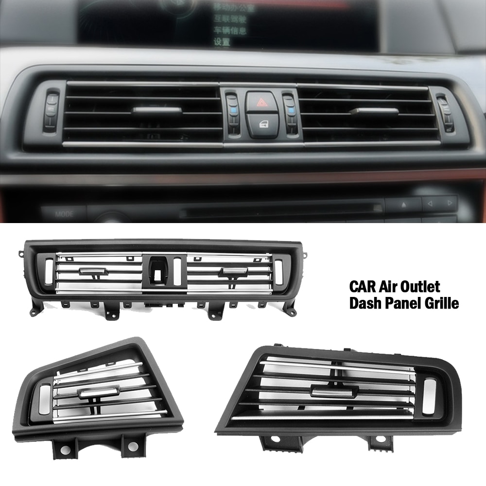 Bil bak midtkonsoll lufteventil deksel for bmw  f10 520d lufteventil luftventil gitter for bmw 530d f10 f18 525d 535d