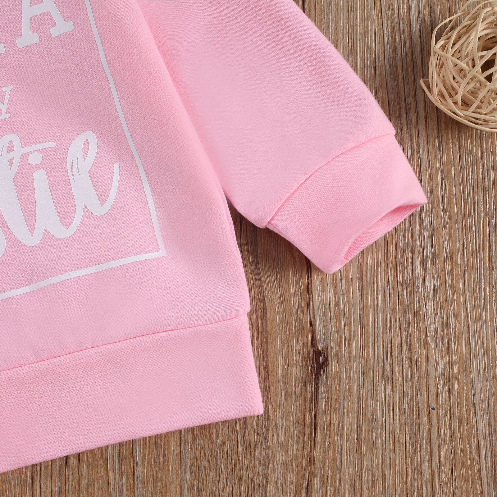 Toddler Baby Hoodies, Casual Long Sleeve Letter Print Hooded Sweatshirt for Boys Girls