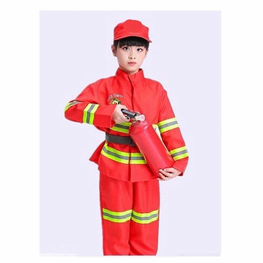 Brandweer Kinderkleding Beroepsmatige Ervaring Fire Prestaties Kleding Kleine Brandweer 'S Prestaties Kleding Rode