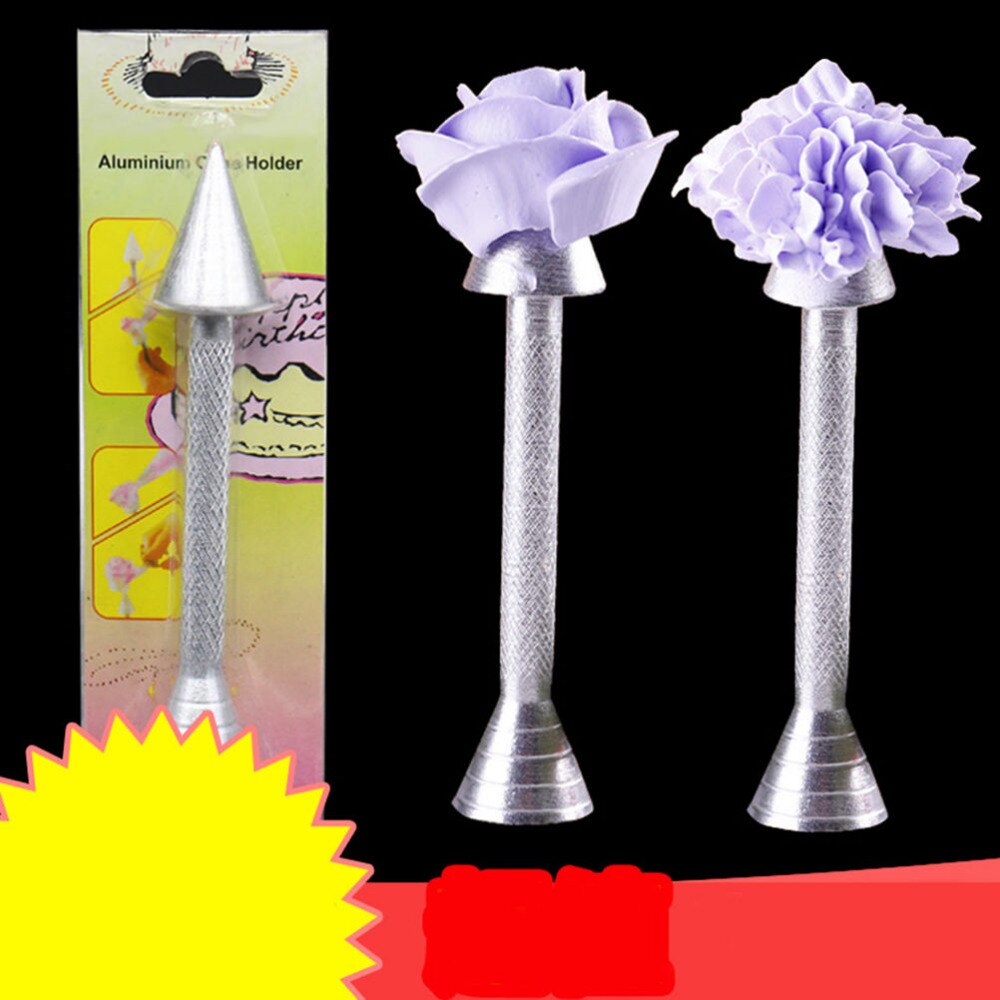 Palo de aleación de aluminio, soporte de cono, varilla para manga pastelera, helado, flores, rosas, herramientas de decoración de pasteles, utensilios para hornear, pastelería
