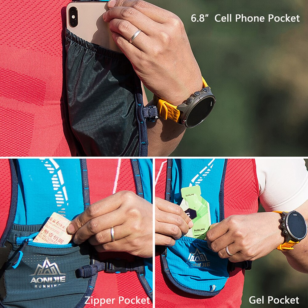 Outdoor Hydration Backpack Running Bag Pack Ultralight Cycling Sports Vest Bags For Women Men Camping Hiking Hydration Vest