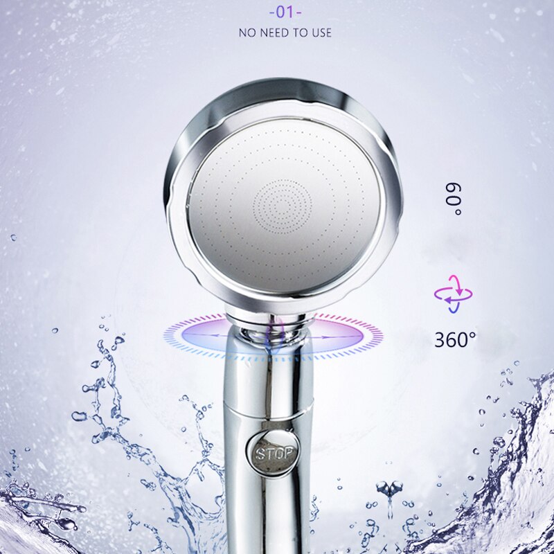 3 modus Dusche Kopf 360 Grad Einstellbar Wassersparbrause Dusche Wasser Druck Dusche Kopf Mit halt Geschmack