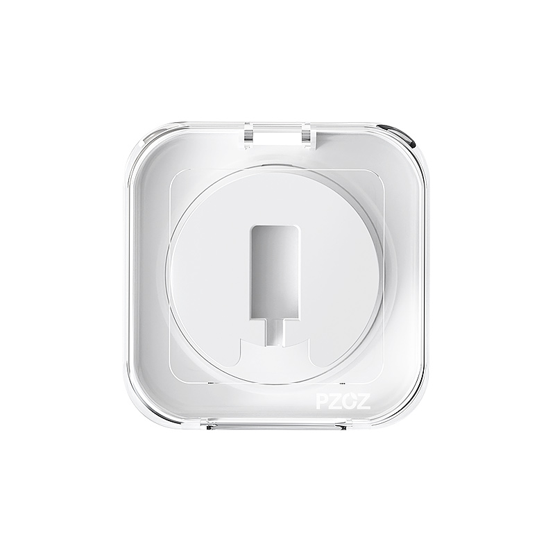 PZOZ para Apple Watch Ultra cargador S10 EarPods caja de almacenamiento de auriculares Apple con cable para iPhone 16 15 14 13 Pro bolsa de caja de Cable de datos: Marrón