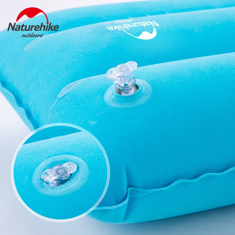 Naturehike Fashion cuscini gonfiati cuscino pieghevole antiscivolo compresso tessuto scamosciato uso per viaggi all'aperto