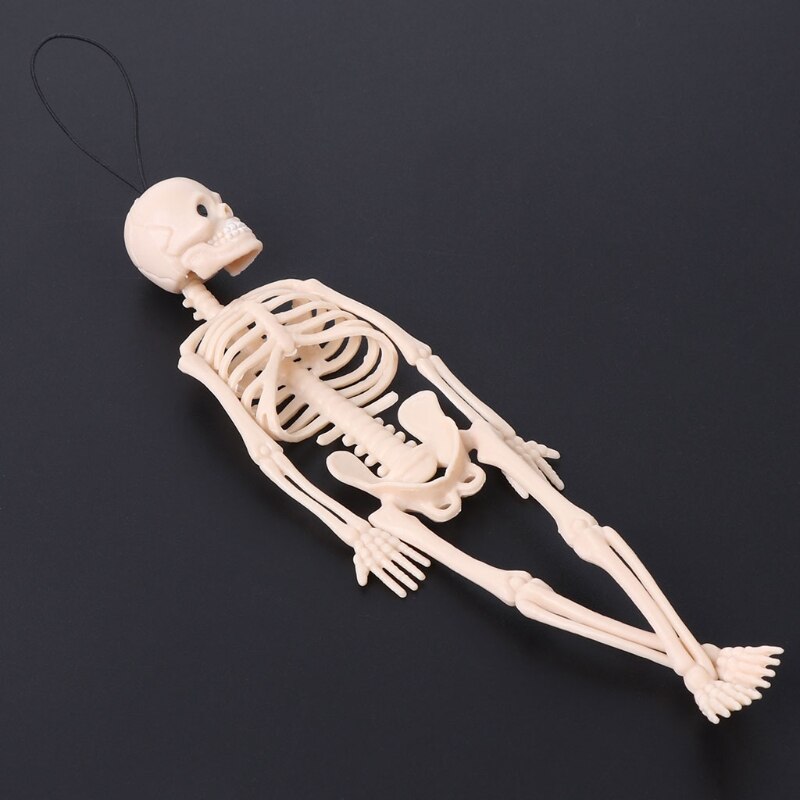 Skelet Menselijke Schedel Model Full Body Mini Figure Speelgoed Telefoon Hanger Halloween 19QF