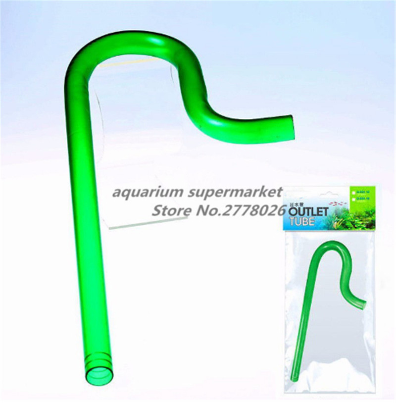 Accesorio de filtro de Acuario, tubo de codo de salida de entrada de plástico, tubo de lluvia, unidad de entrada y salida de Lirio: Outflow pipe / 12 16mm hose