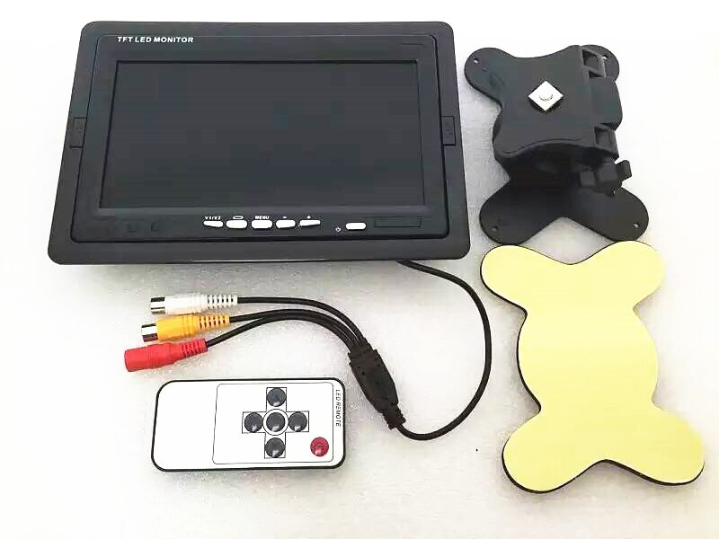 2 CH Input 7 Inch LCD Monitor For CCTV Camera