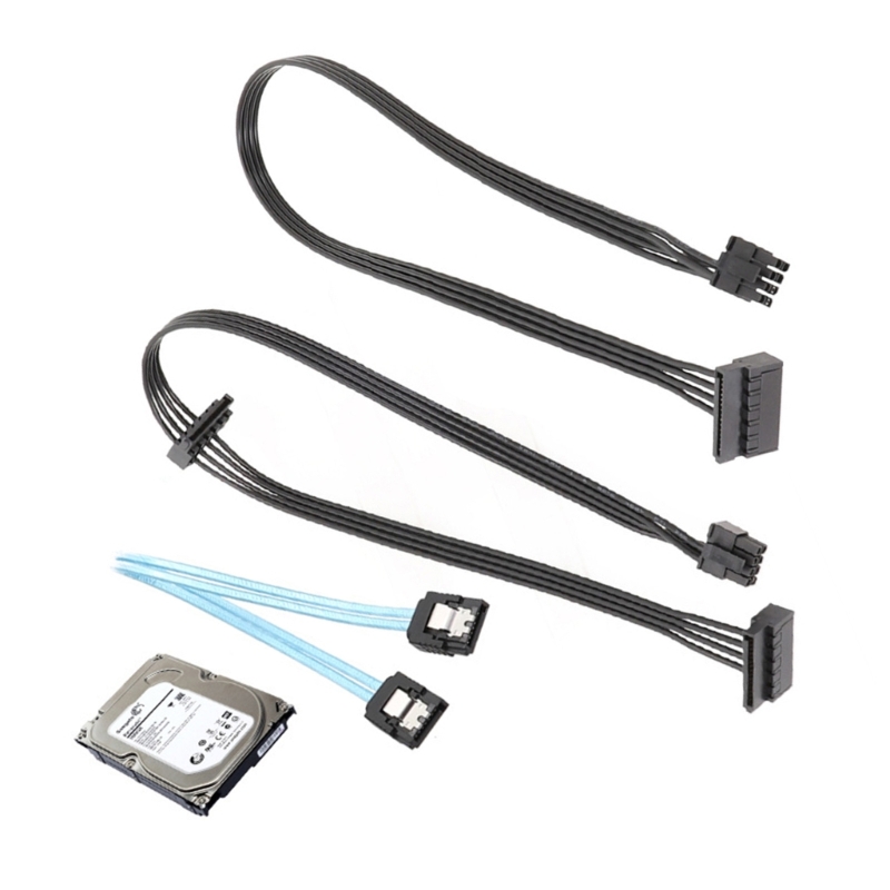 Liten 8- pins till sata-strömkabel moderkort ssd hårddisk strömkabel modulär kabel för  b515 b520 w515 pc