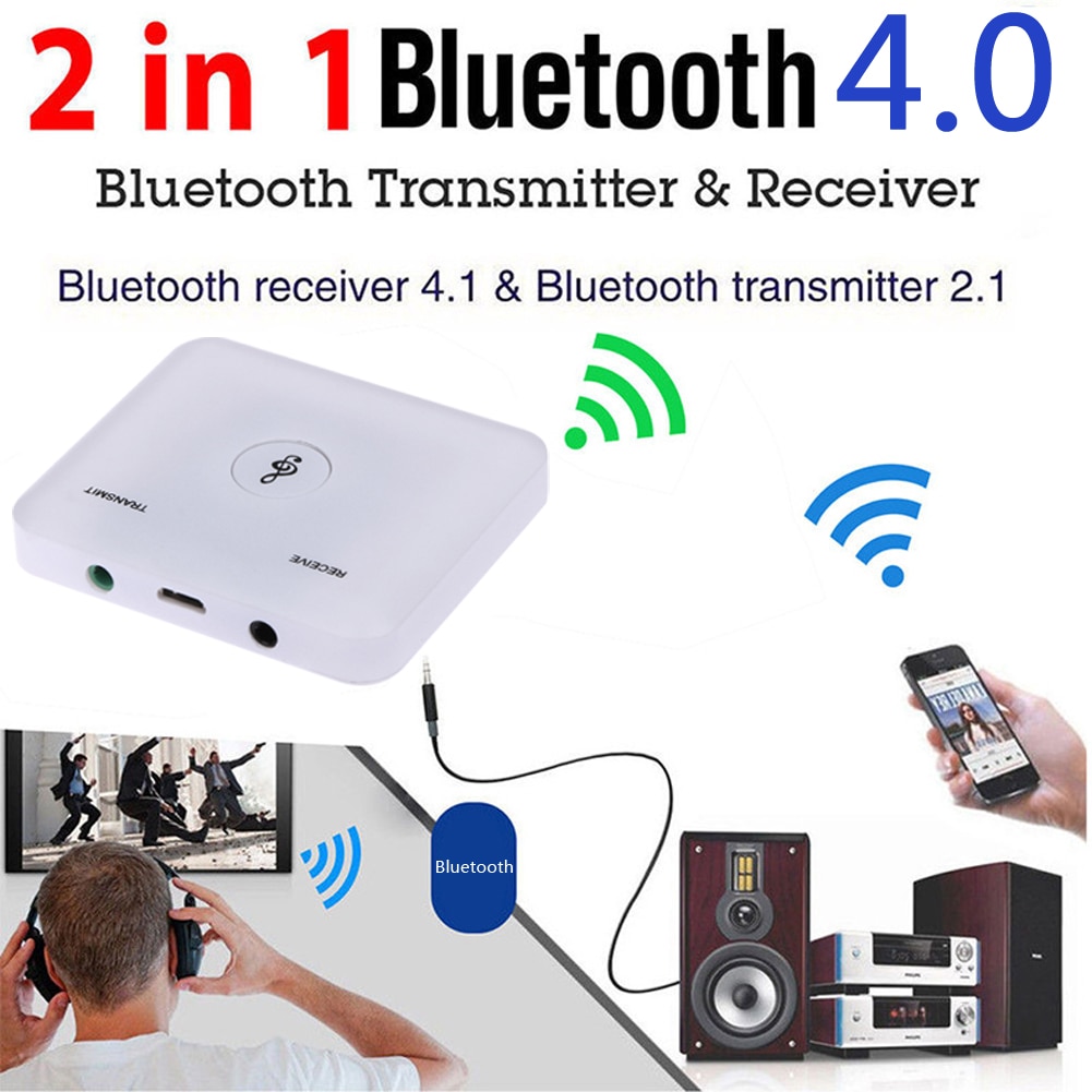 IFI Wireless Bluetooth Audio Transmitter&Receiver 3.5MM RCA Music 2 in1 Adapter Support HFP, HSP, A2DP, AVRCP and SPP
