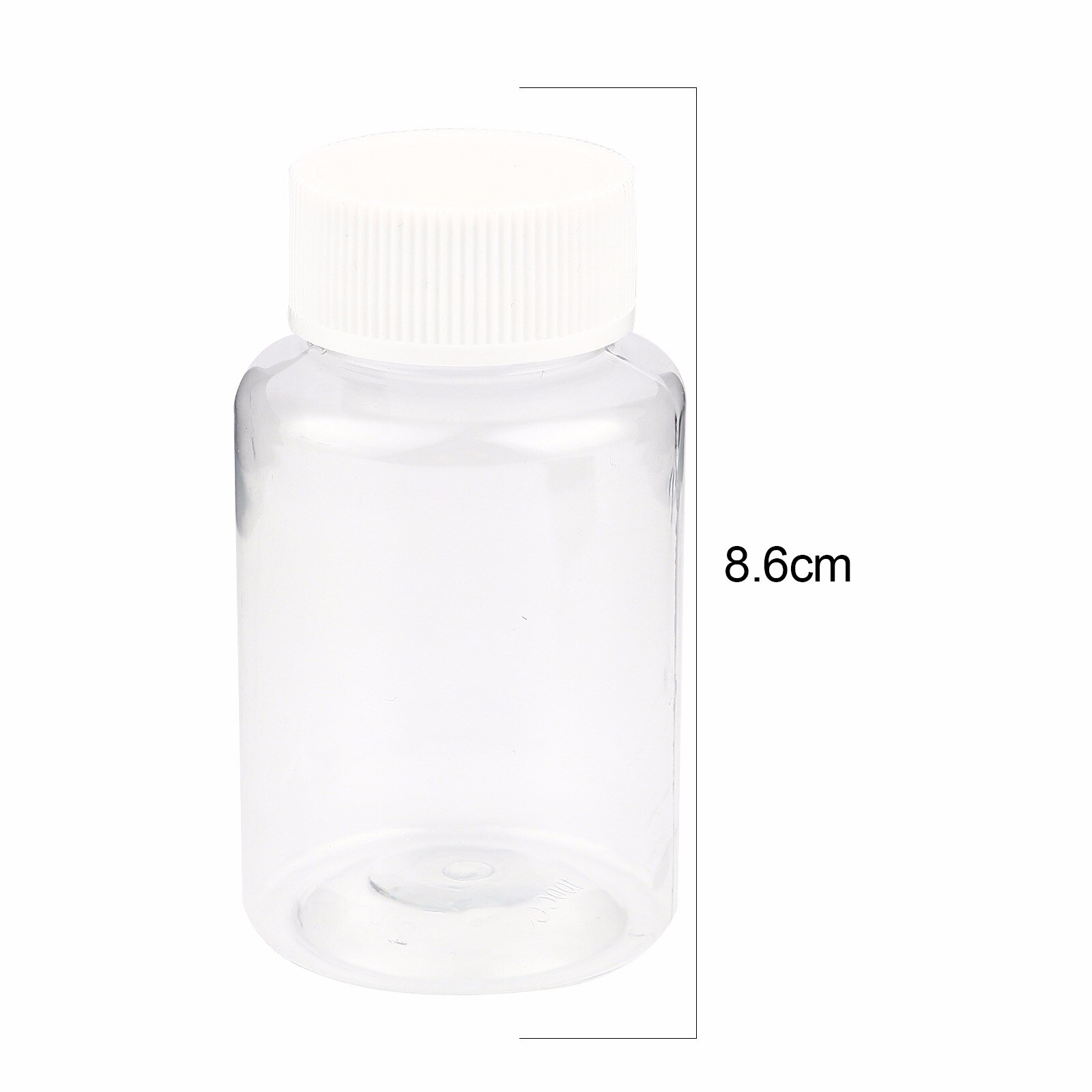10PCs 15ml-300ml Transparent Clear PET Bottles Storage Loose Spacer Beads Wishing Bottles Empty Spice Bottles Jars DIY Crafts: 100ml